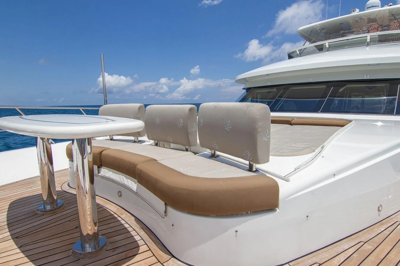 a boat on the water aboard BRAVO Yacht for Sale