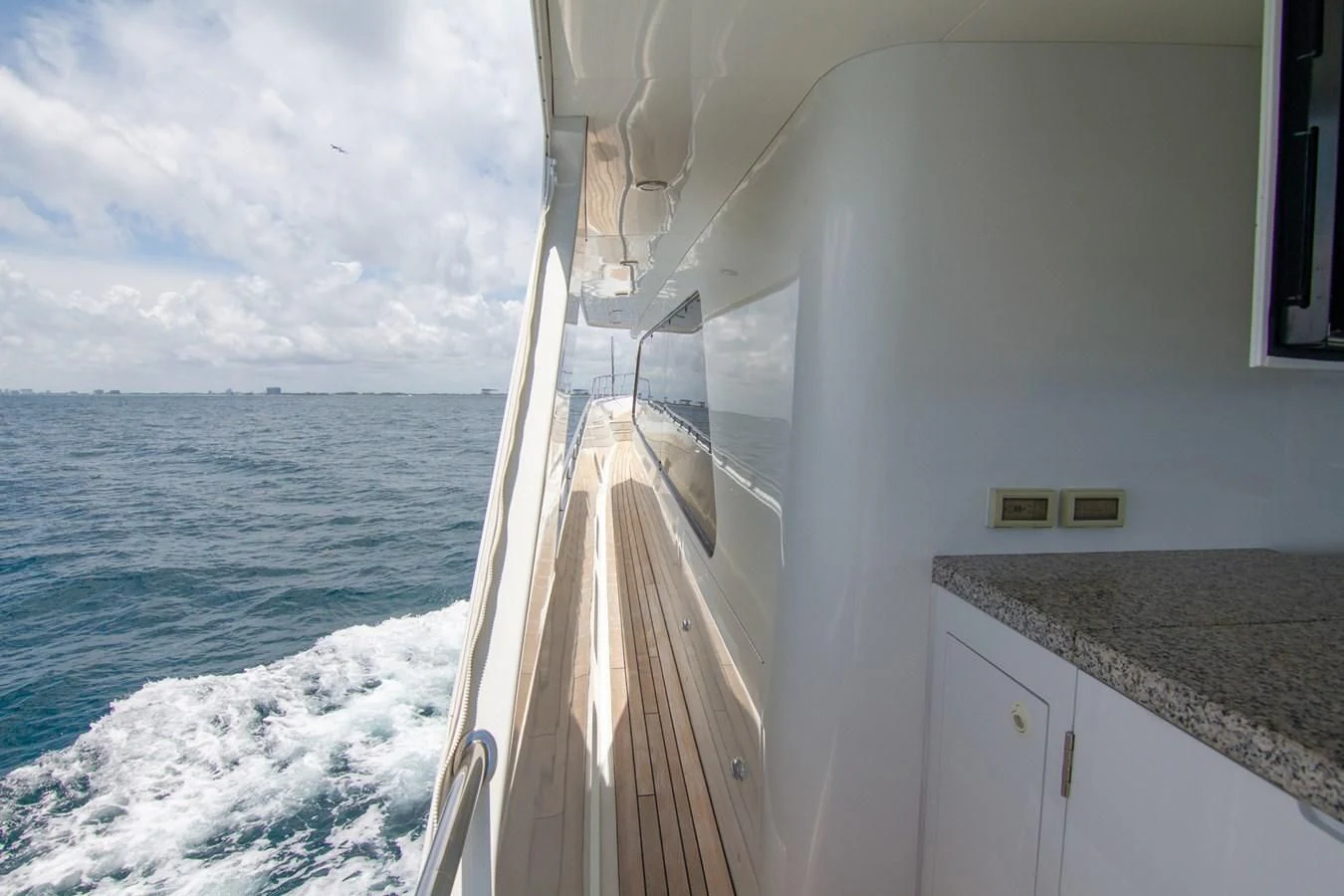 a boat on the water aboard BRAVO Yacht for Sale