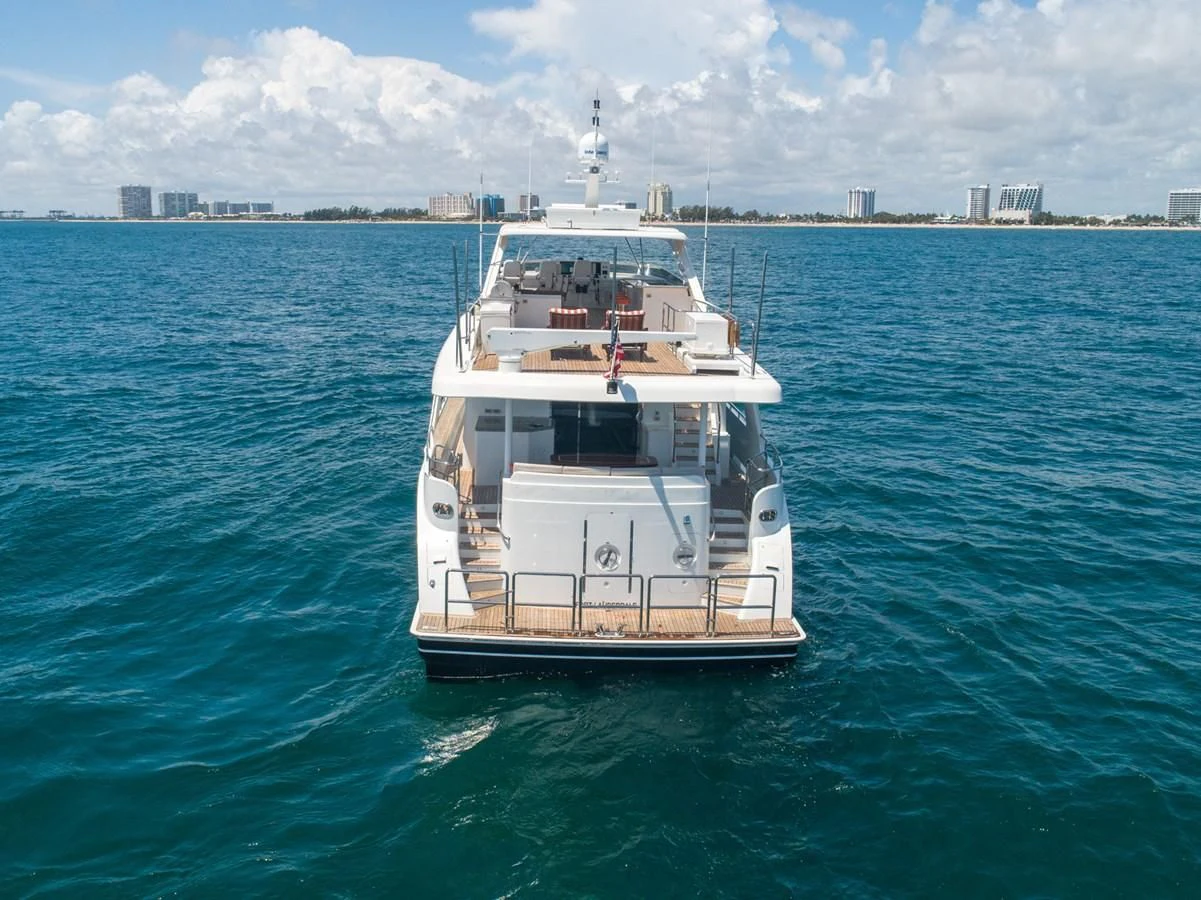 a boat in the water aboard BRAVO Yacht for Sale