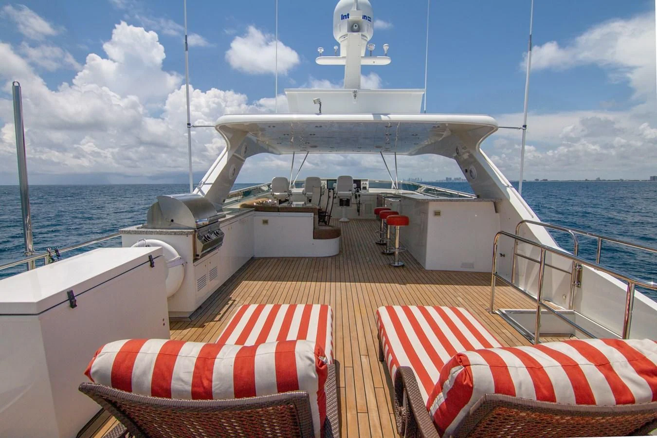 a boat on the water aboard BRAVO Yacht for Sale