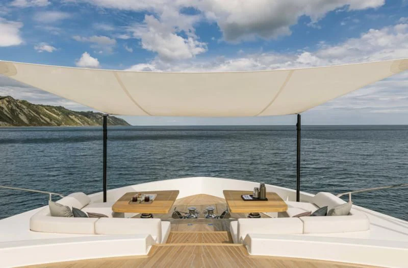 a boat on the water aboard SPICA Yacht for Sale