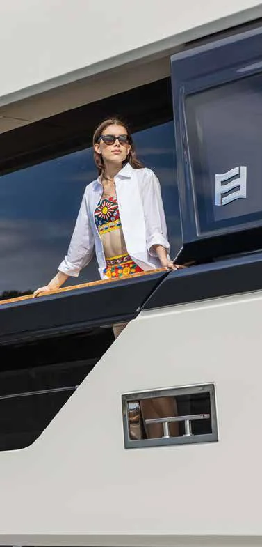 graphical user interface, website aboard SPICA Yacht for Sale