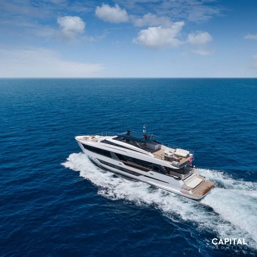 a ship in the water aboard SPICA Yacht for Sale