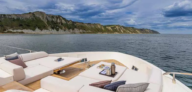 a boat on the water aboard SPICA Yacht for Sale