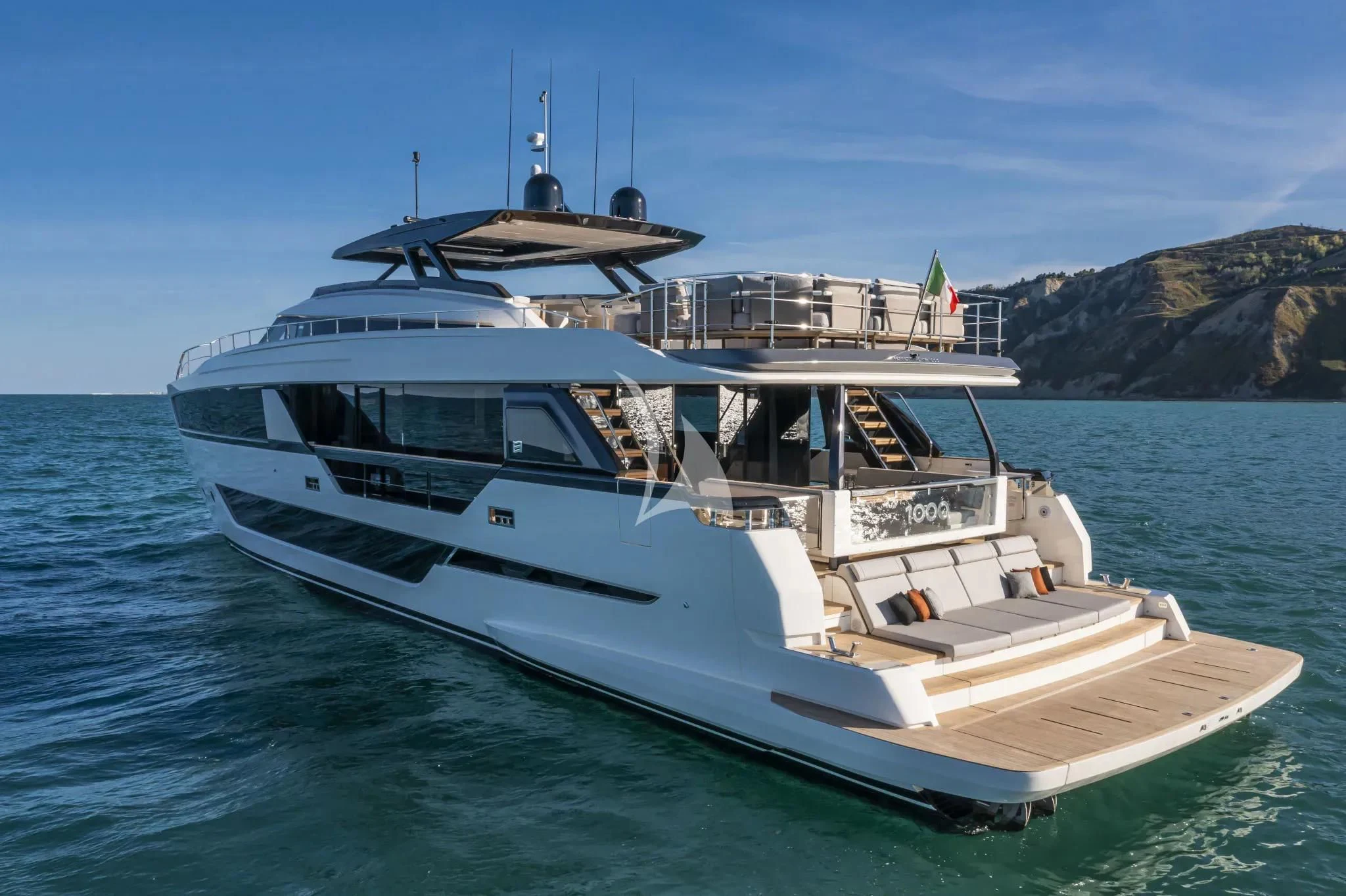 a boat on the water aboard SPICA Yacht for Sale