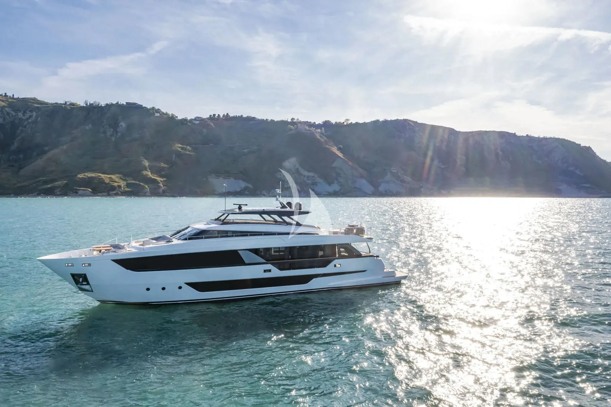 a boat on the water aboard SPICA Yacht for Sale