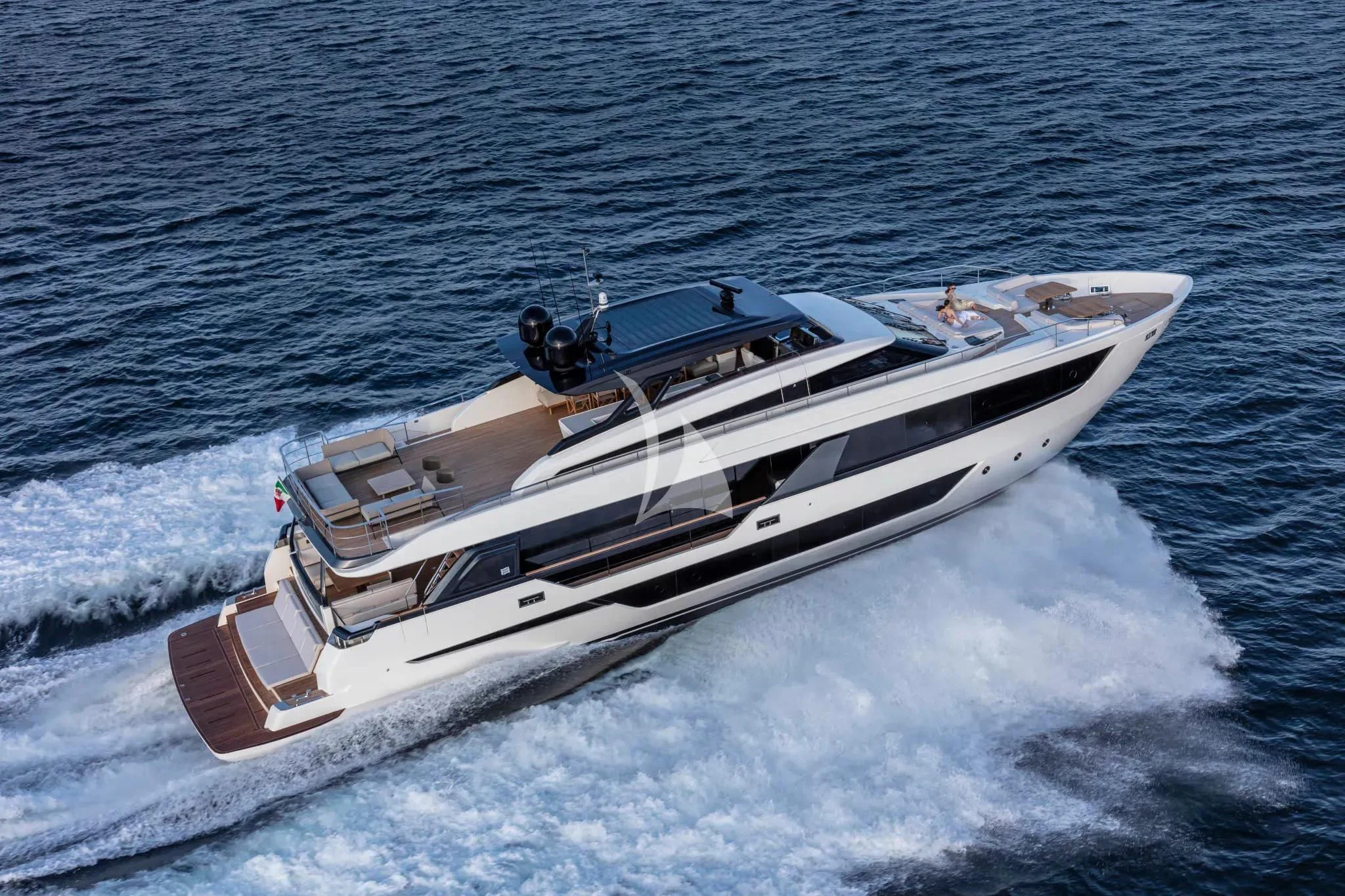 a boat on the water aboard SPICA Yacht for Sale