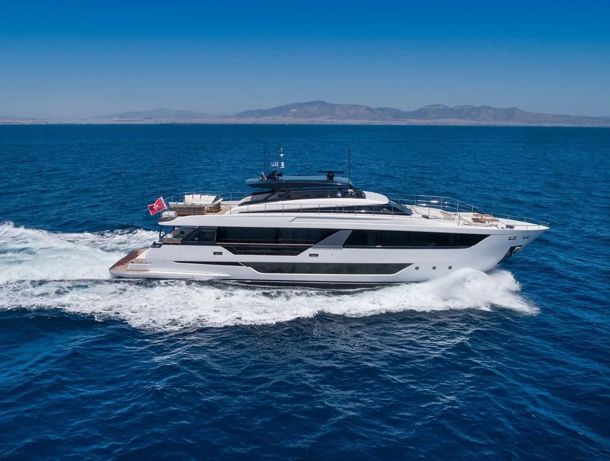 a boat on the water aboard SPICA Yacht for Sale