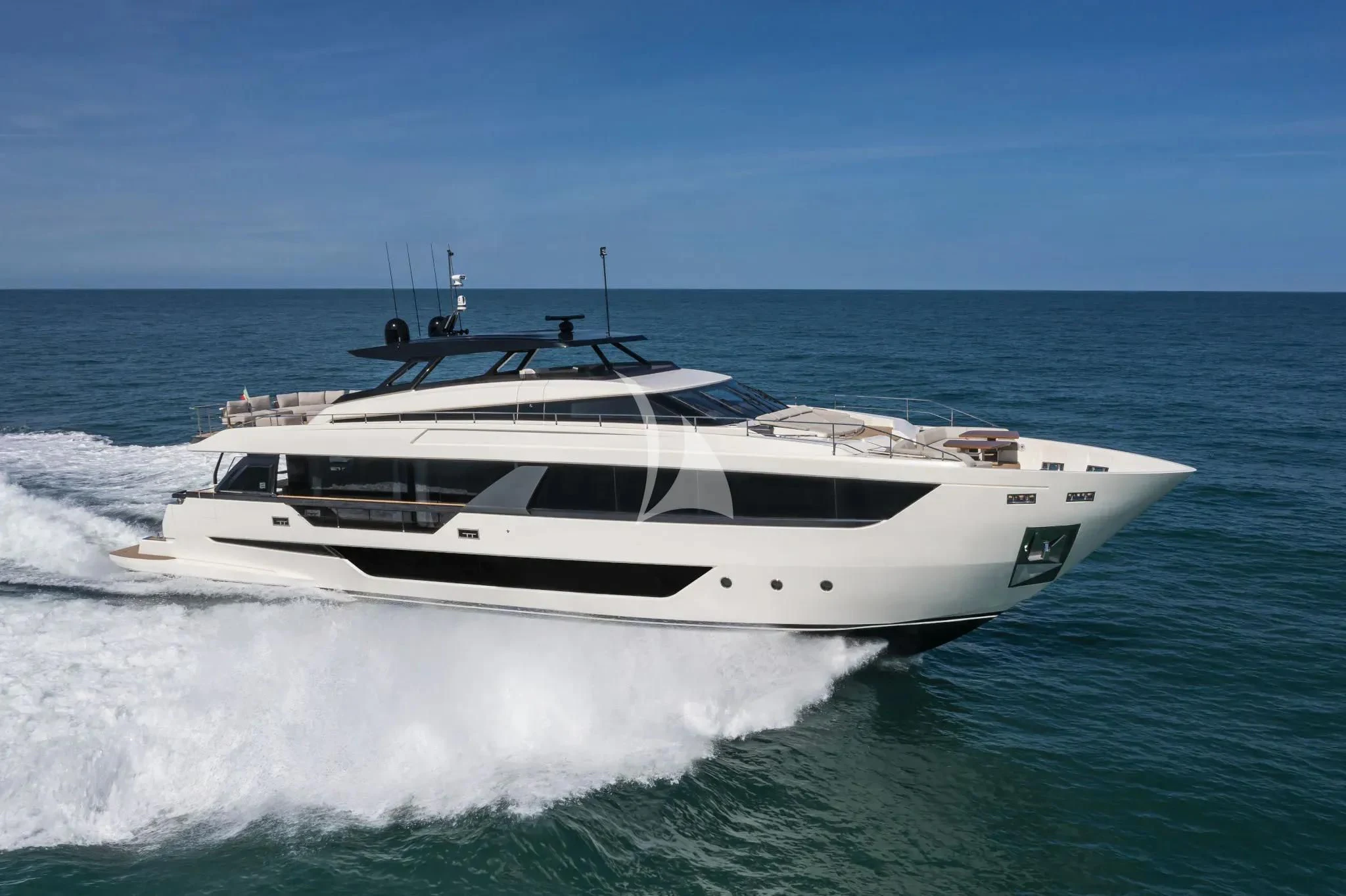 a boat on the water aboard SPICA Yacht for Sale