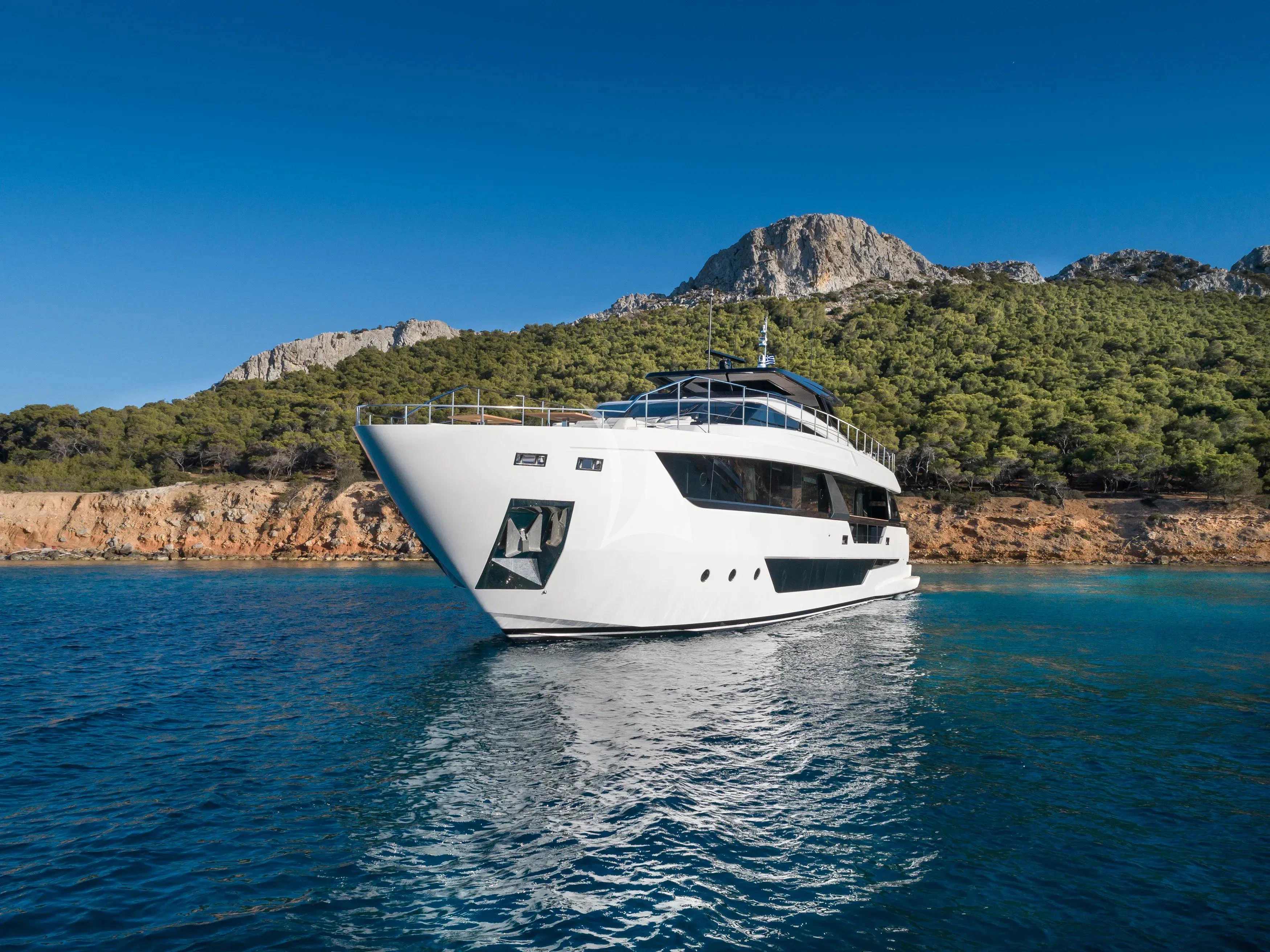 a boat on the water aboard SPICA Yacht for Sale