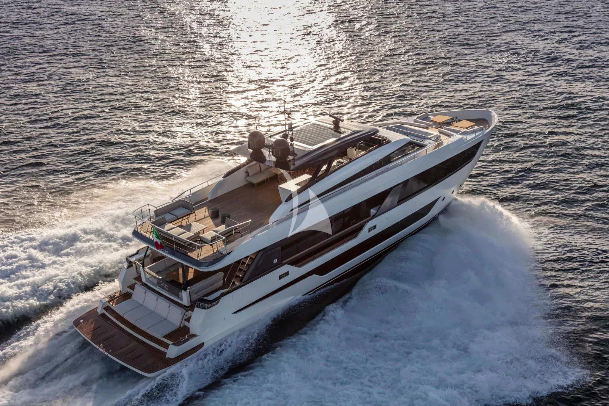 a boat on the water aboard SPICA Yacht for Sale