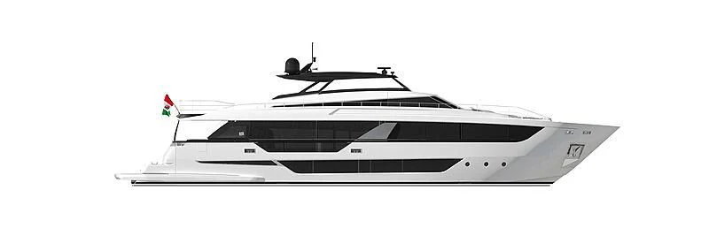 a white and black boat aboard SPICA Yacht for Sale
