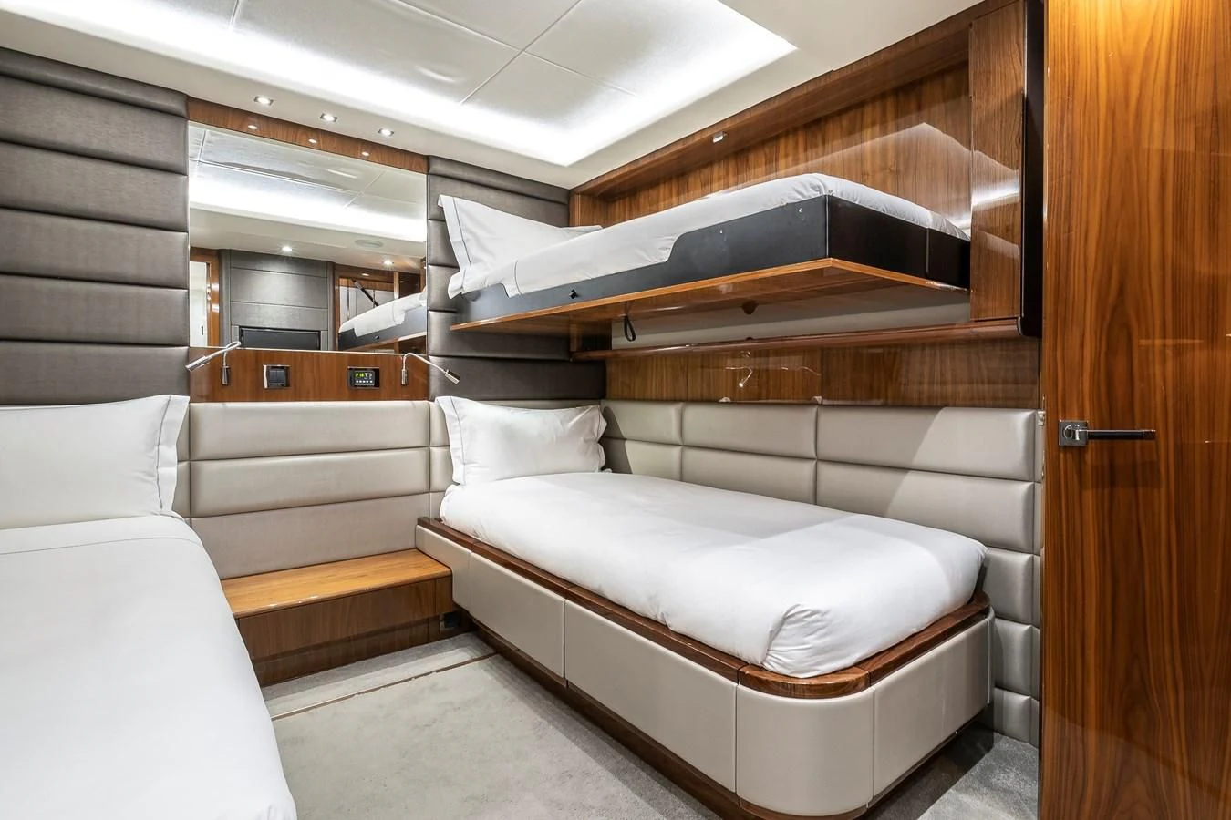 a room with bunk beds aboard AFTER 8 II Yacht for Sale