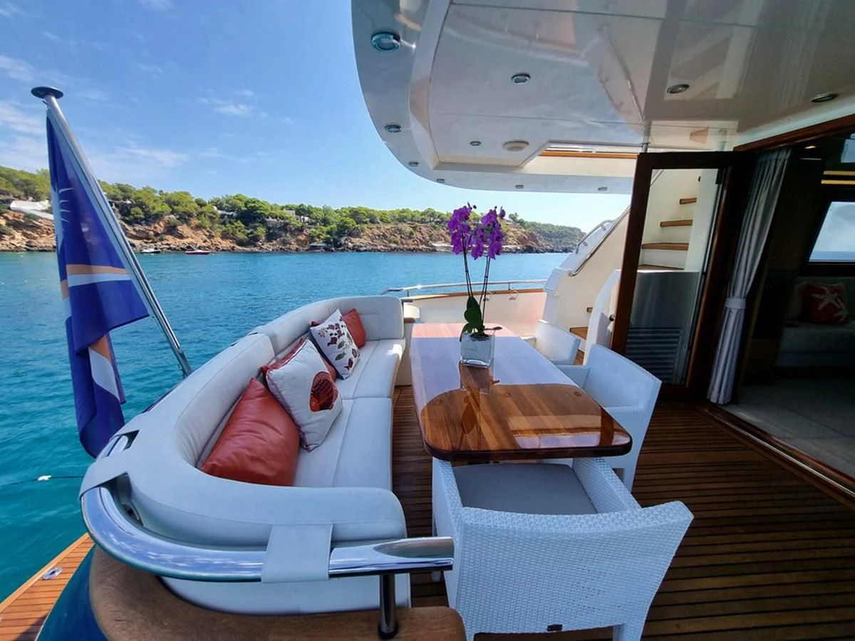 a boat on the water aboard PLEIADES Yacht for Sale