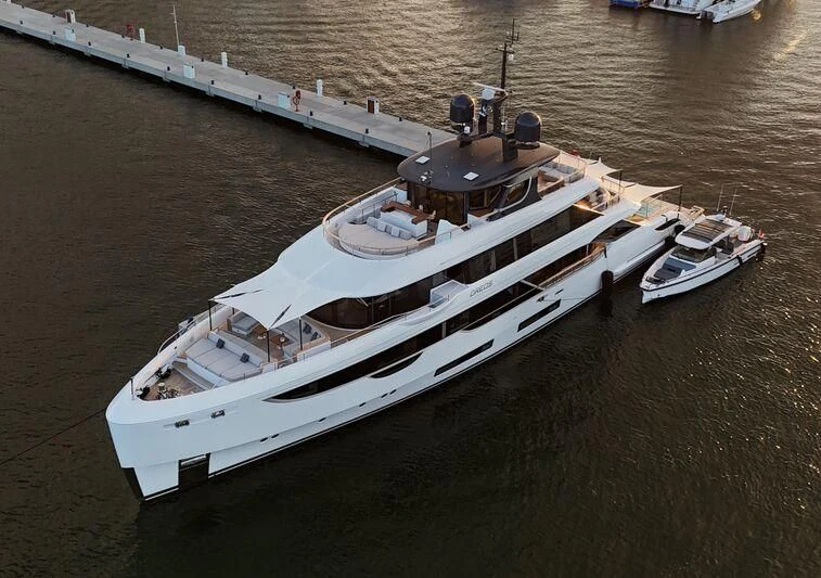 a boat on the water aboard TOSUN Yacht for Sale