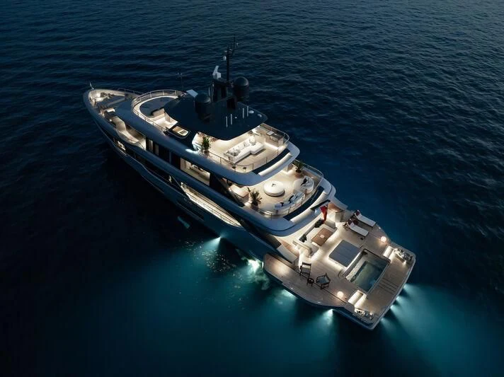 a ship in the water aboard TOSUN Yacht for Sale