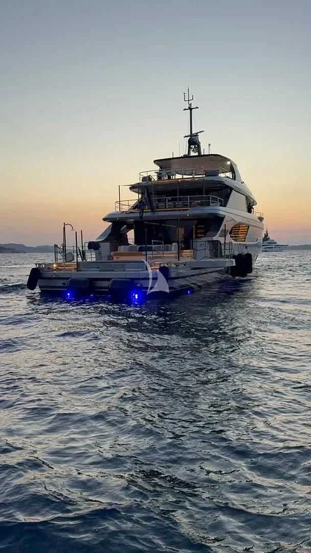 a boat in the water aboard TOSUN Yacht for Sale