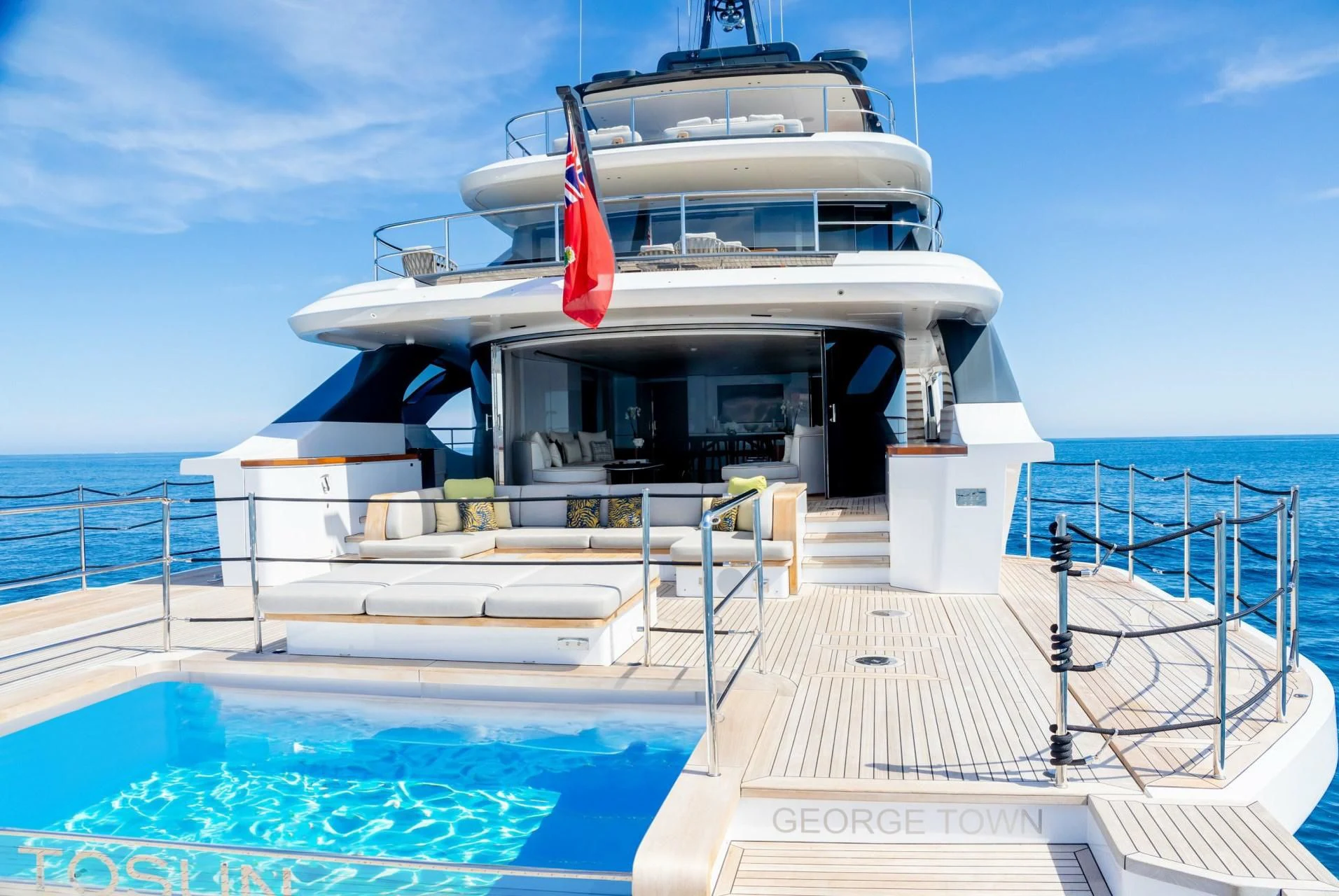 a boat on the water aboard TOSUN Yacht for Sale