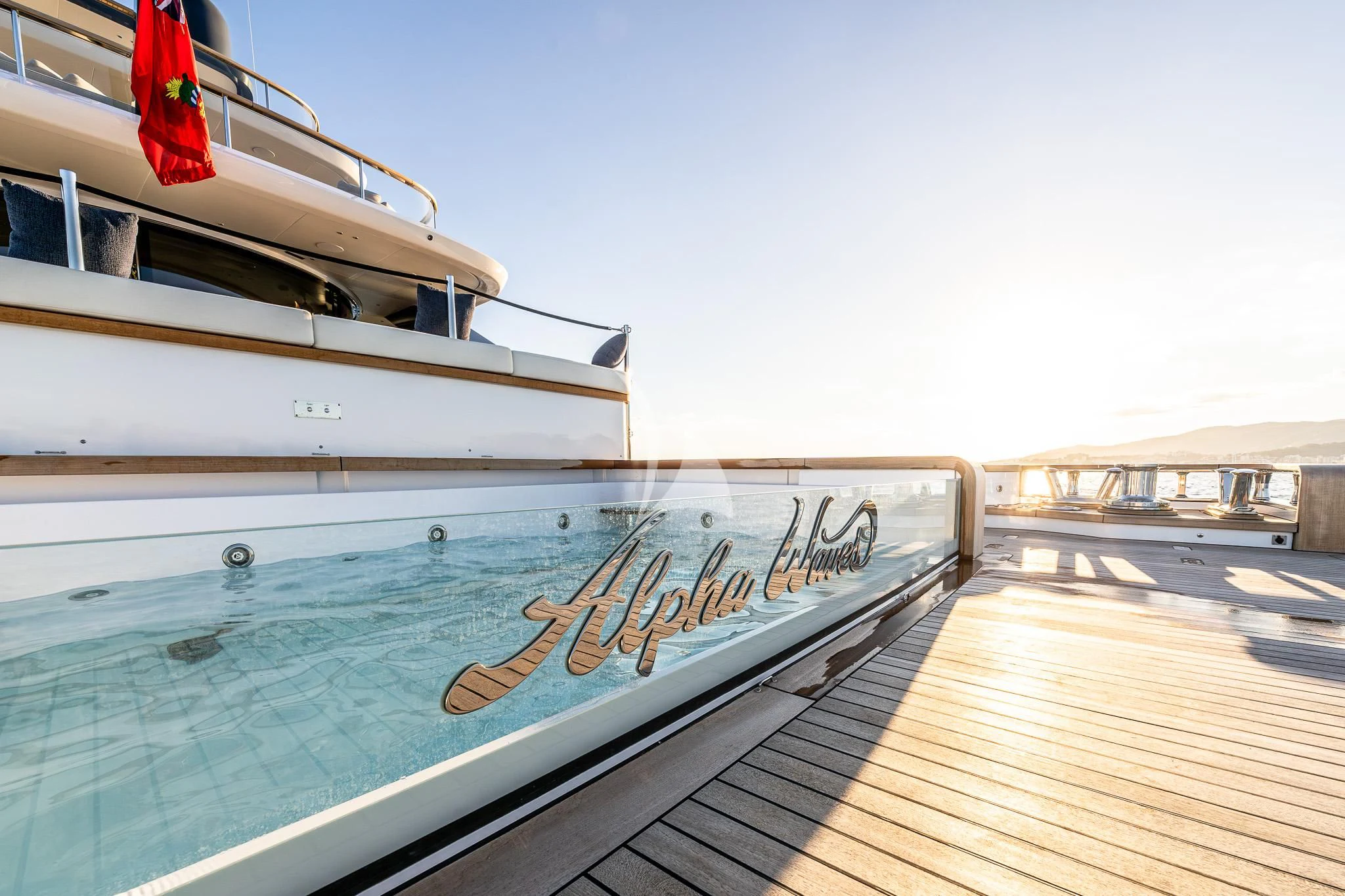 a boat on a dock aboard TOSUN Yacht for Sale