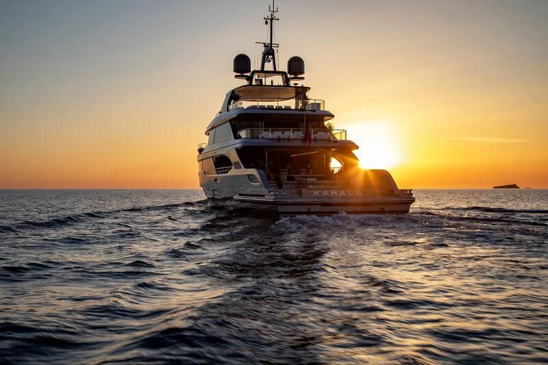 a boat in the water aboard TOSUN Yacht for Sale