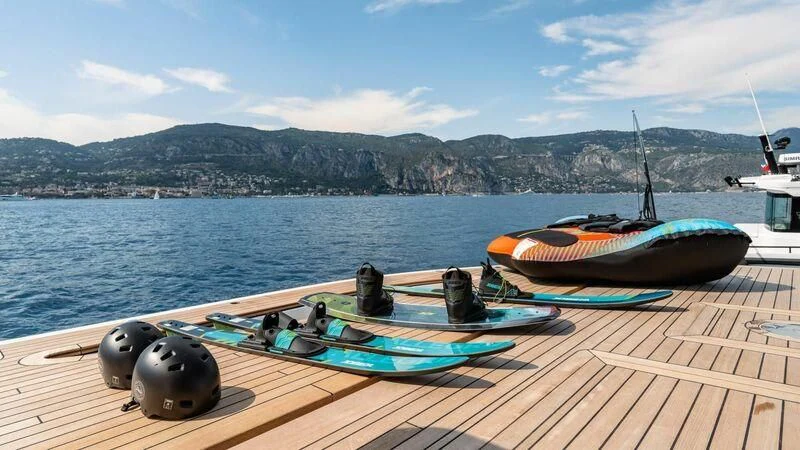 boats on a dock aboard TOSUN Yacht for Sale