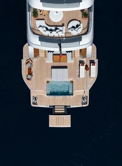 a model of a house aboard TOSUN Yacht for Sale