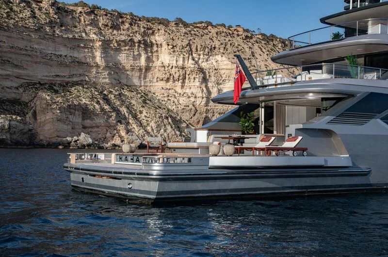 a boat in the water aboard TOSUN Yacht for Sale