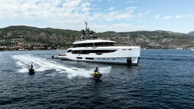 a boat on the water aboard TOSUN Yacht for Sale