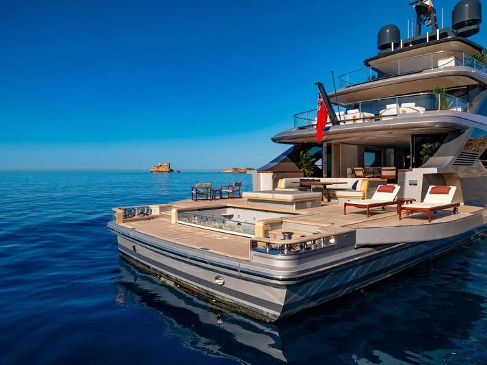 a boat on the water aboard TOSUN Yacht for Sale