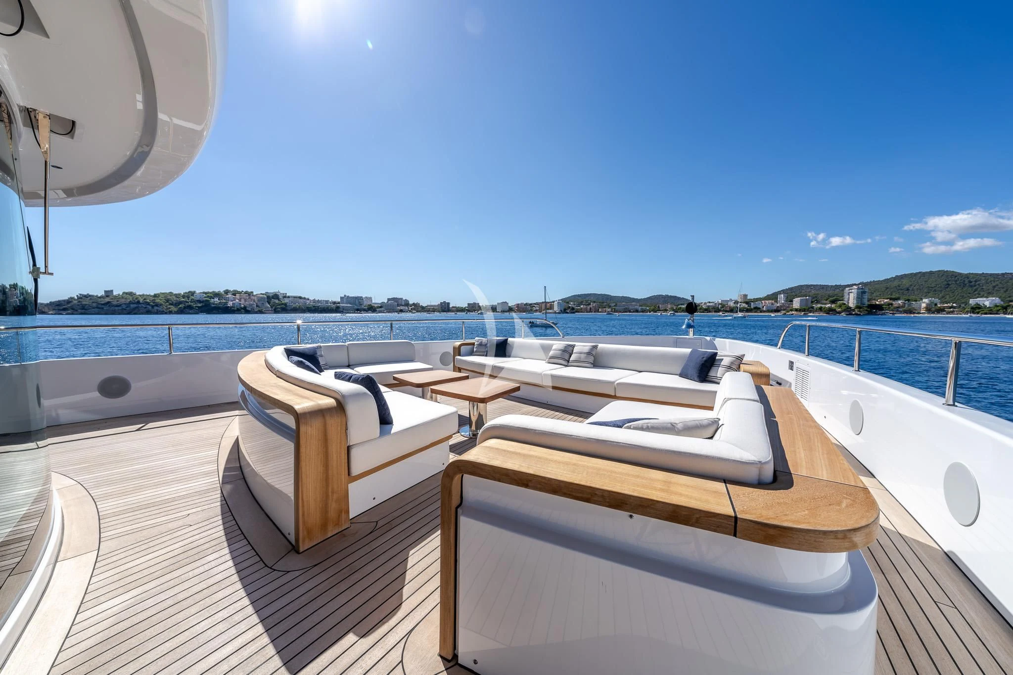 a boat on a deck aboard TOSUN Yacht for Sale