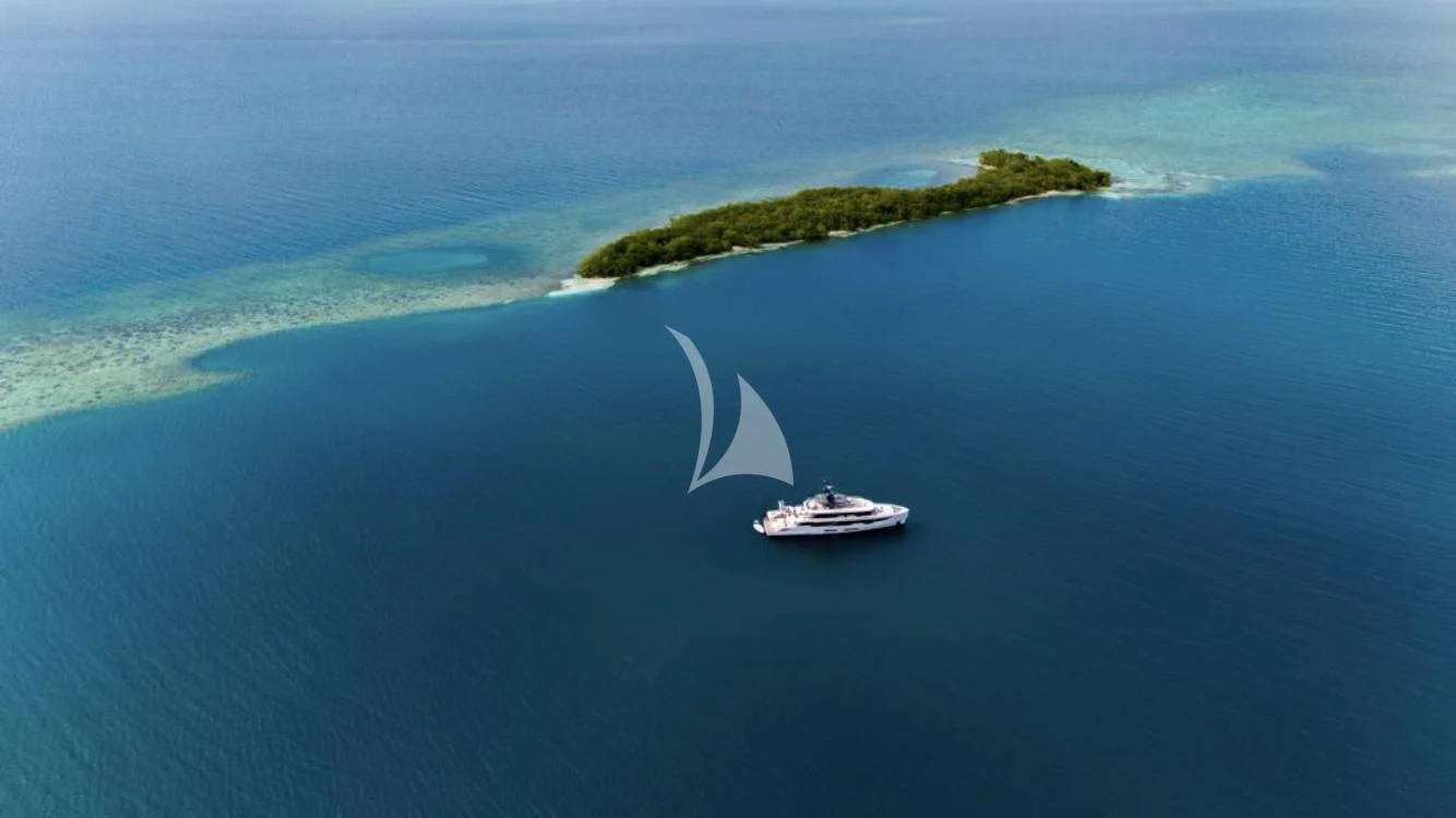 a boat in the ocean aboard TOSUN Yacht for Sale