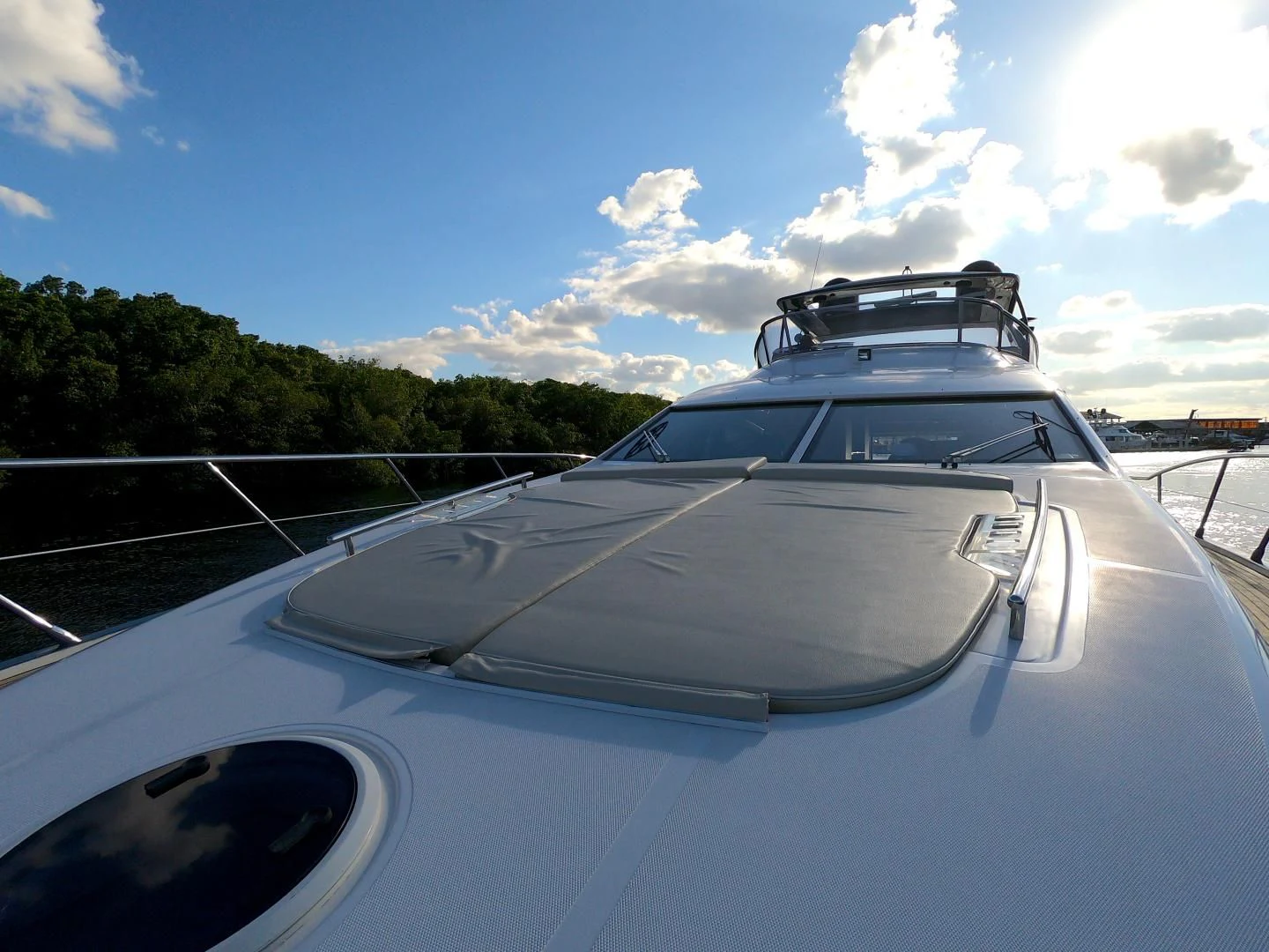 a white yacht on the water aboard BT 2 Yacht for Sale