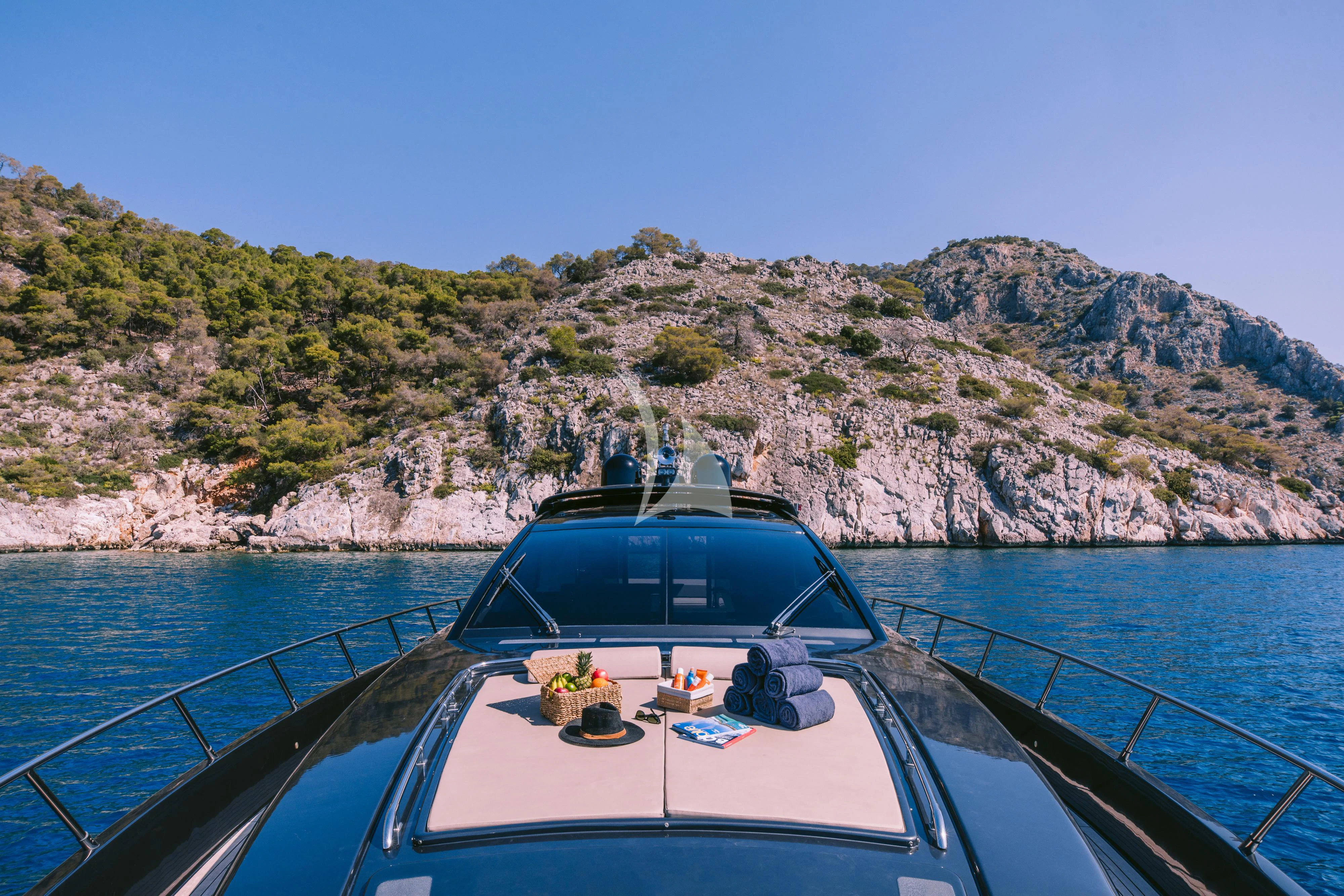 a boat on the water aboard WHO CARES Yacht for Sale