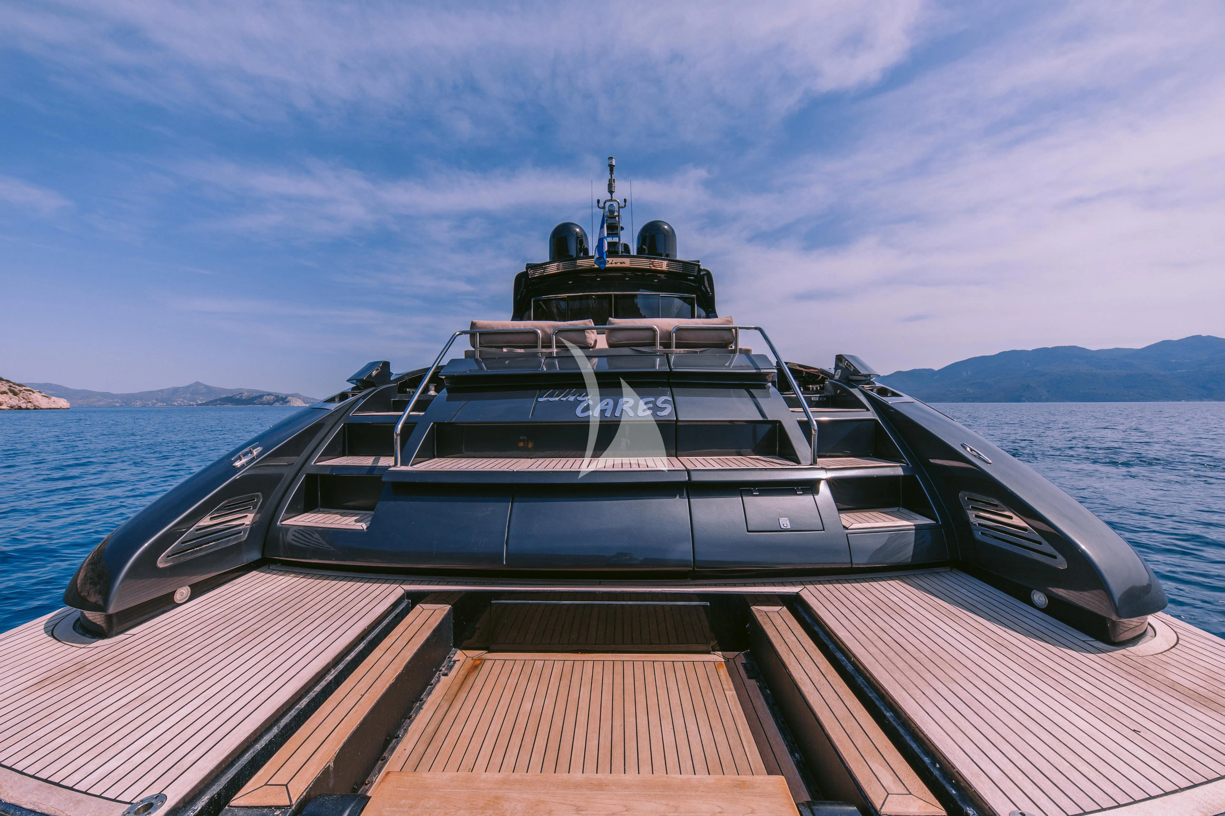 a boat on the water aboard WHO CARES Yacht for Sale