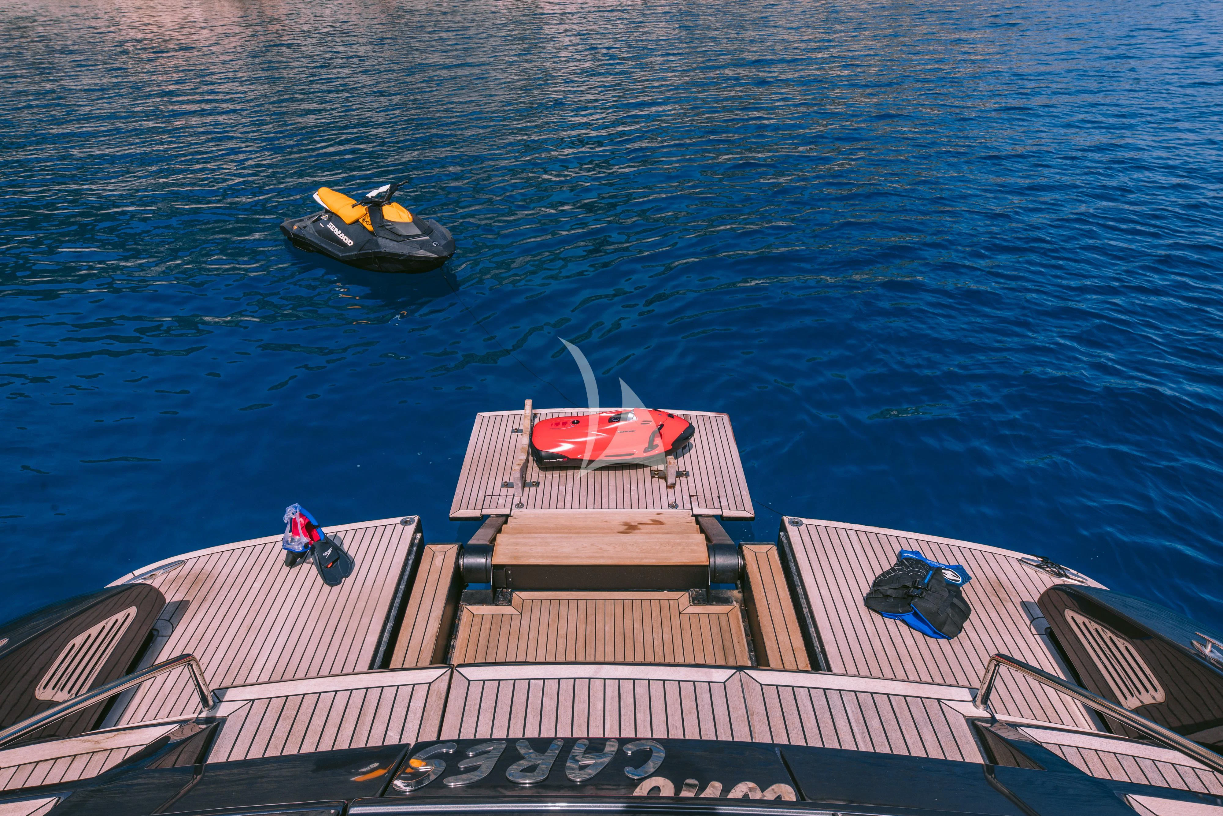 a boat on the water aboard WHO CARES Yacht for Sale