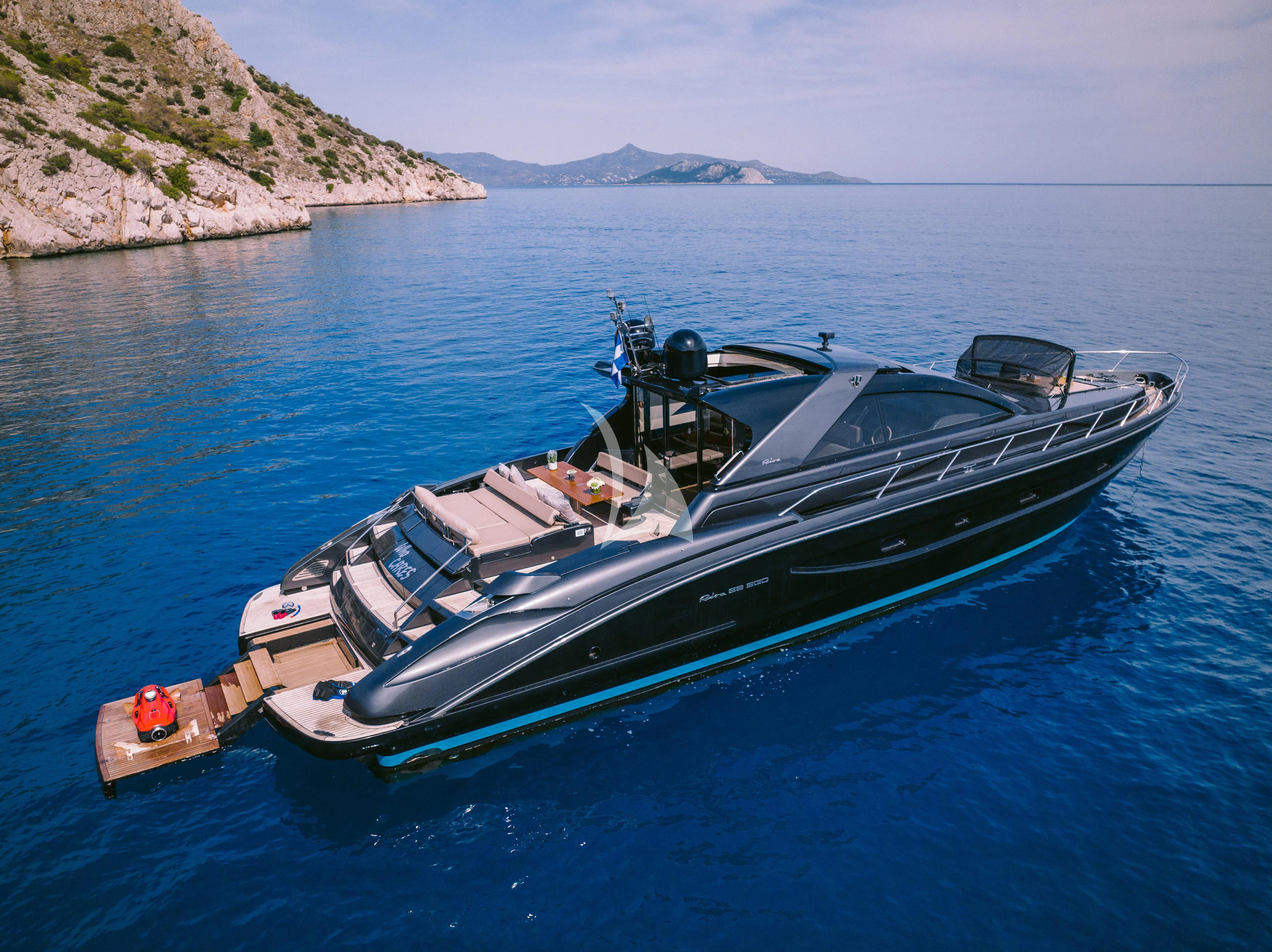 a boat in the water aboard WHO CARES Yacht for Sale