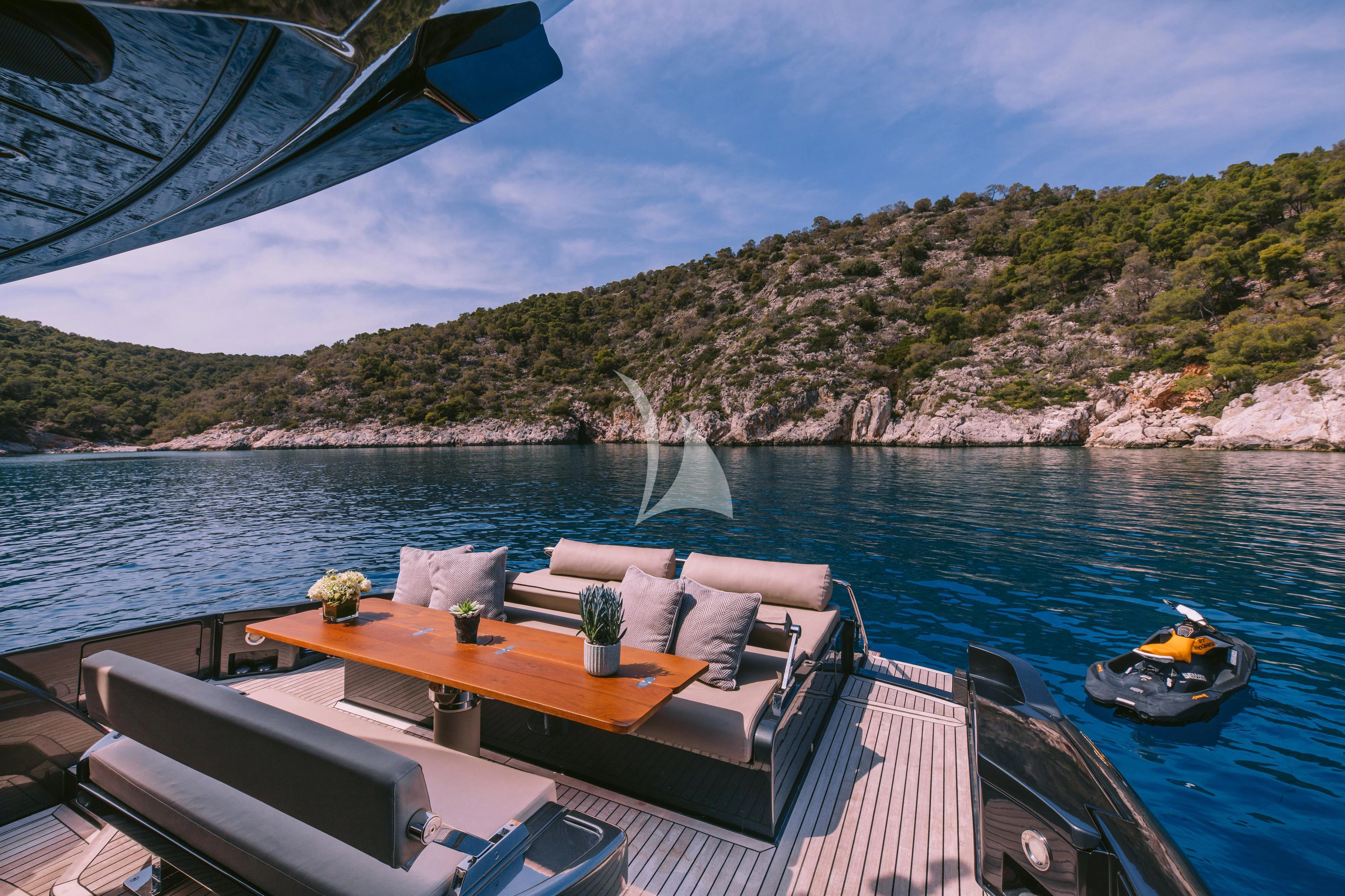 a boat on the water aboard WHO CARES Yacht for Sale