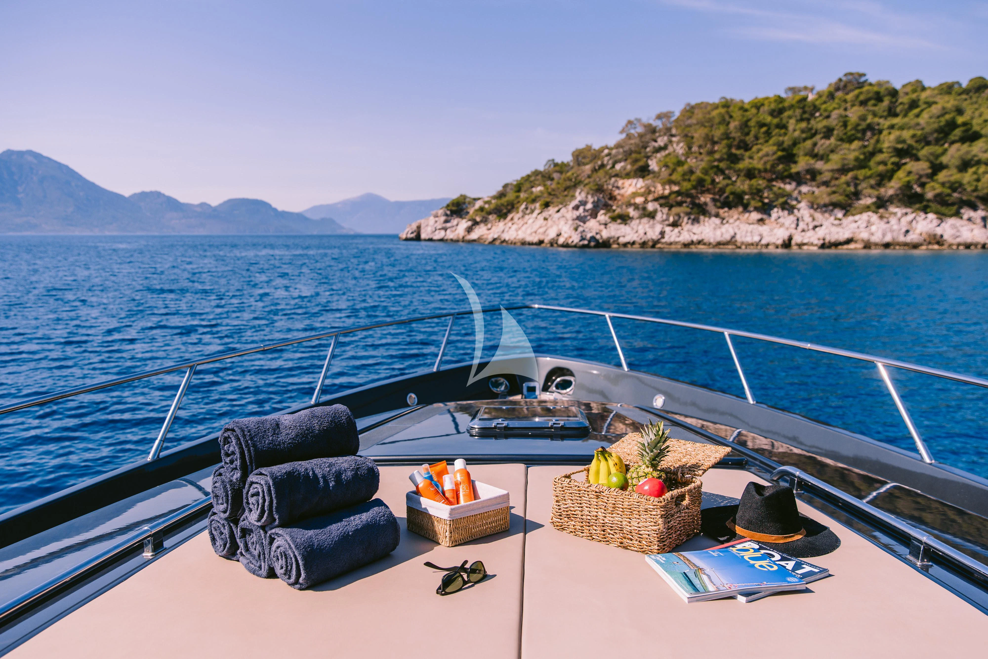 a boat on the water aboard WHO CARES Yacht for Sale
