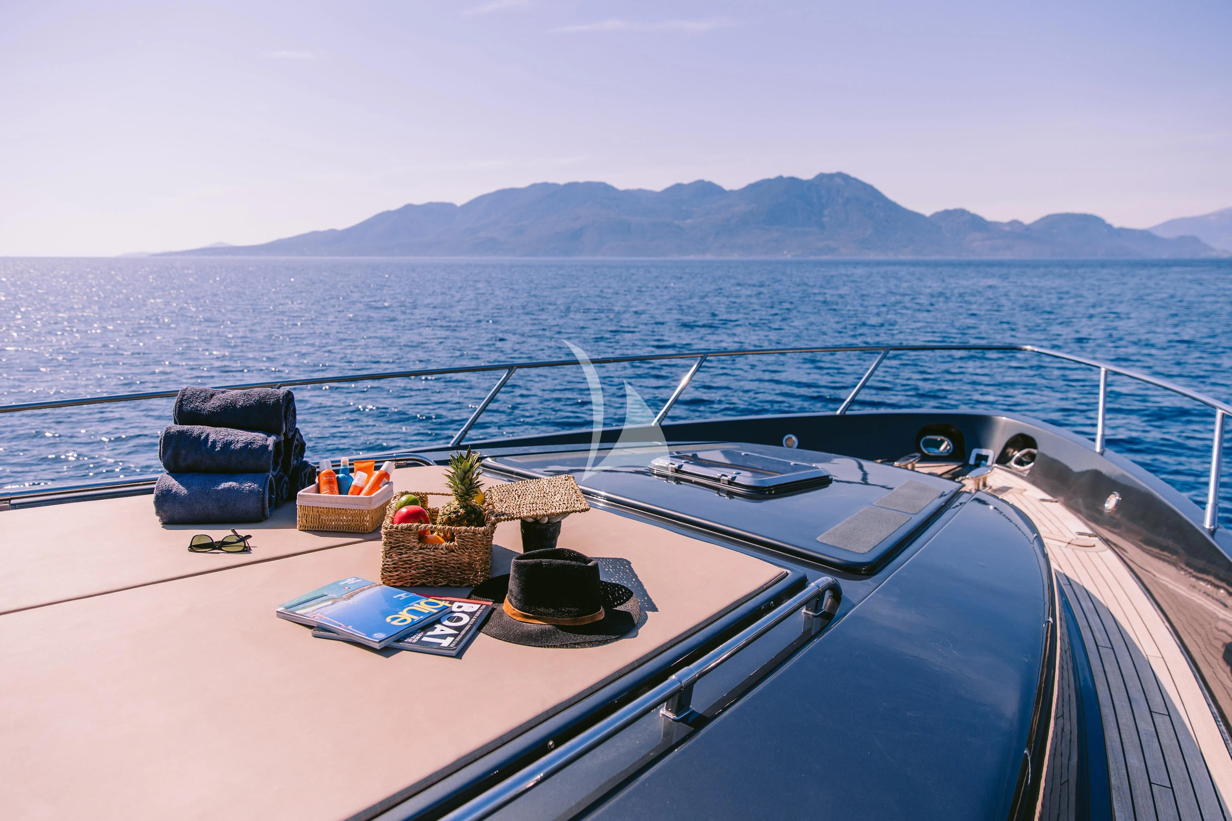 a boat on the water aboard WHO CARES Yacht for Sale