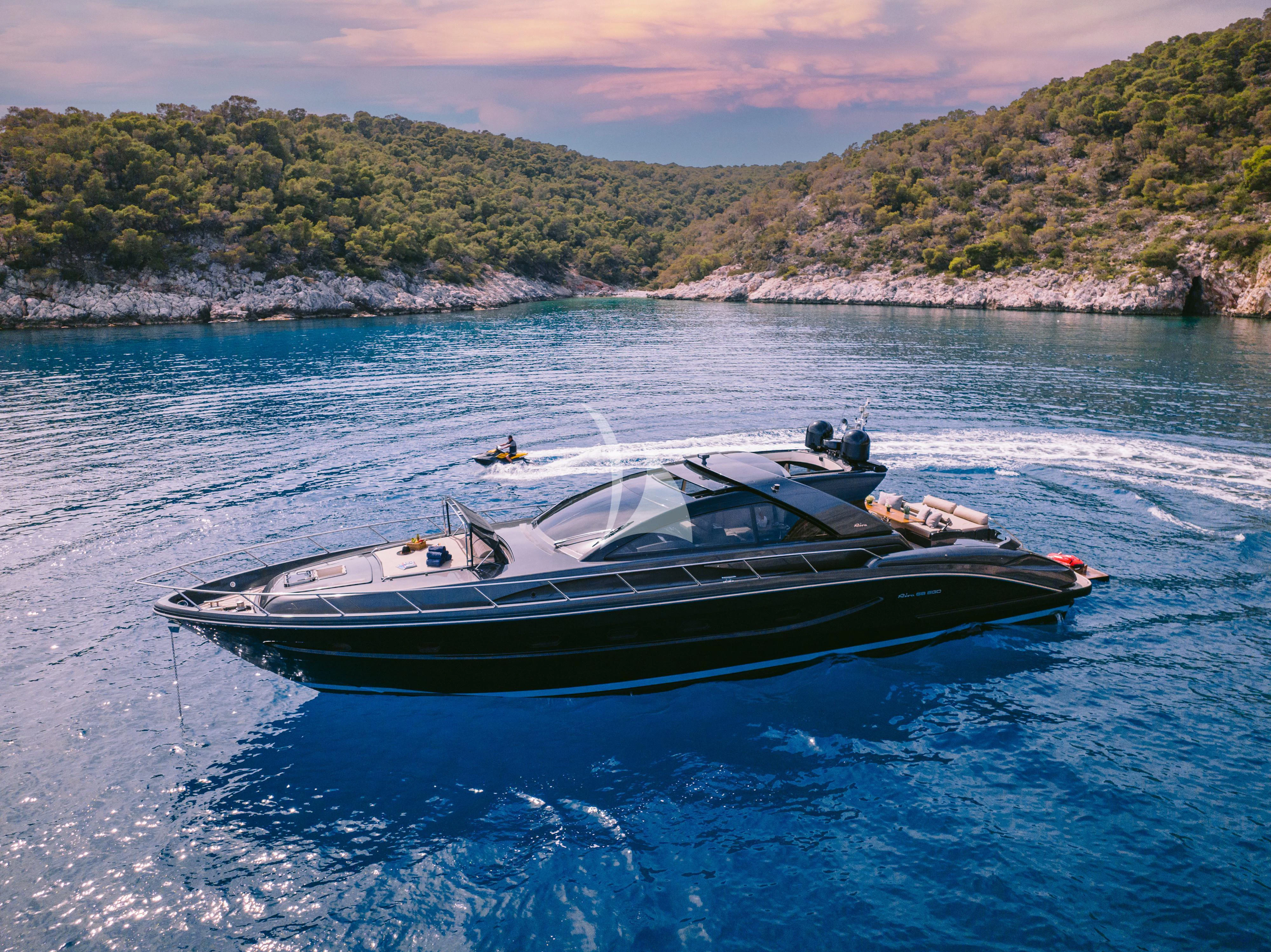 a boat in the water aboard WHO CARES Yacht for Sale