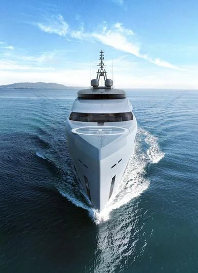 a white lighthouse in the water aboard TURQUOISE VY80 Yacht for Sale