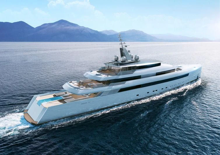a ship on the water aboard TURQUOISE VY80 Yacht for Sale