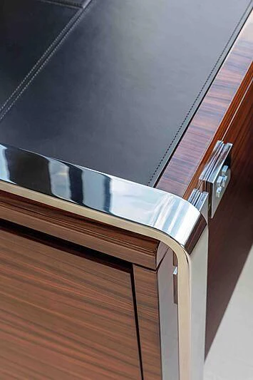 a close-up of a piano aboard GREY SHARK Yacht for Sale