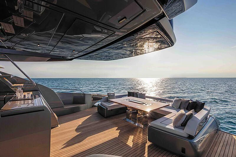 a boat on the water aboard GREY SHARK Yacht for Sale