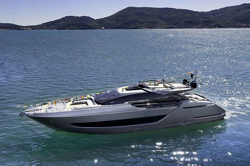 a boat on the water aboard GREY SHARK Yacht for Sale