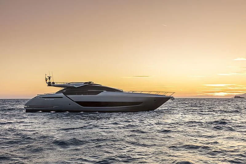 a boat in the water aboard GREY SHARK Yacht for Sale