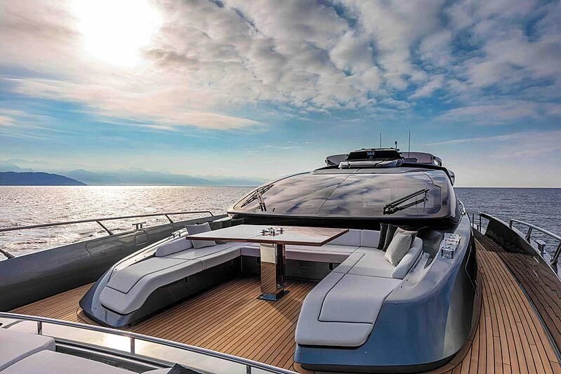 a boat on the water aboard GREY SHARK Yacht for Sale