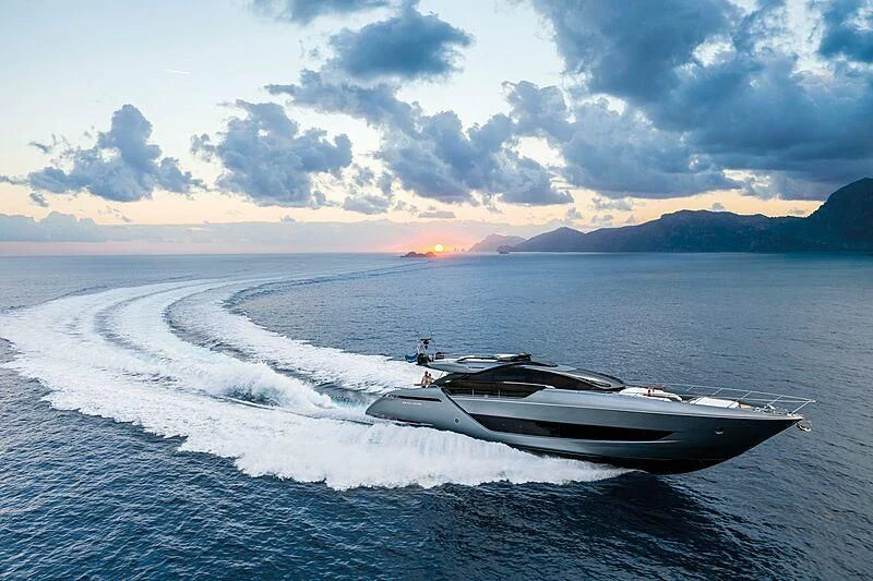 a boat on the water aboard GREY SHARK Yacht for Sale