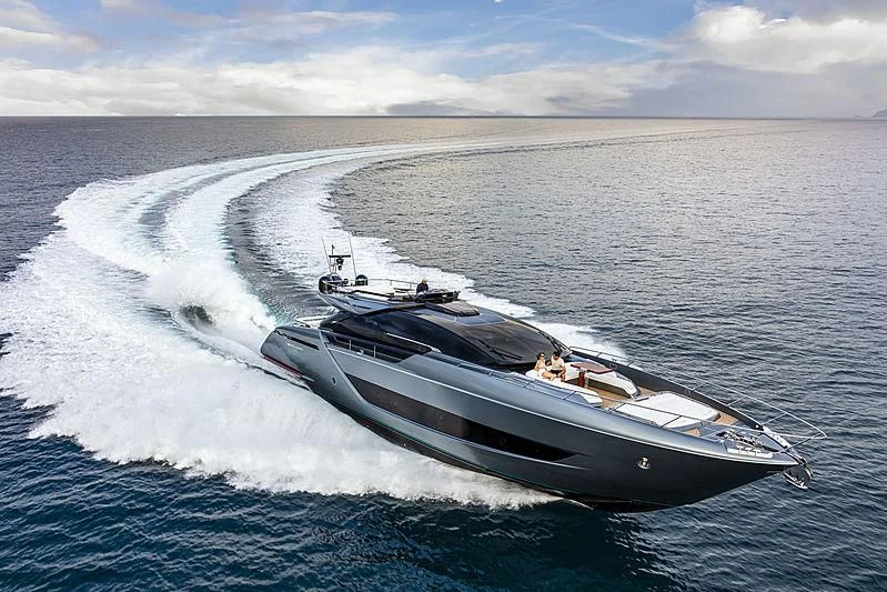 a boat on the water aboard GREY SHARK Yacht for Sale