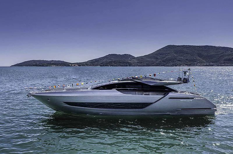 a boat on the water aboard GREY SHARK Yacht for Sale